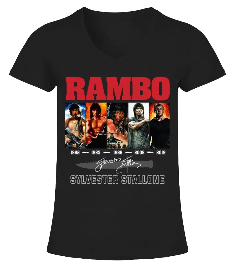 056. First Blood BK Camiseta cuello pico Mujer