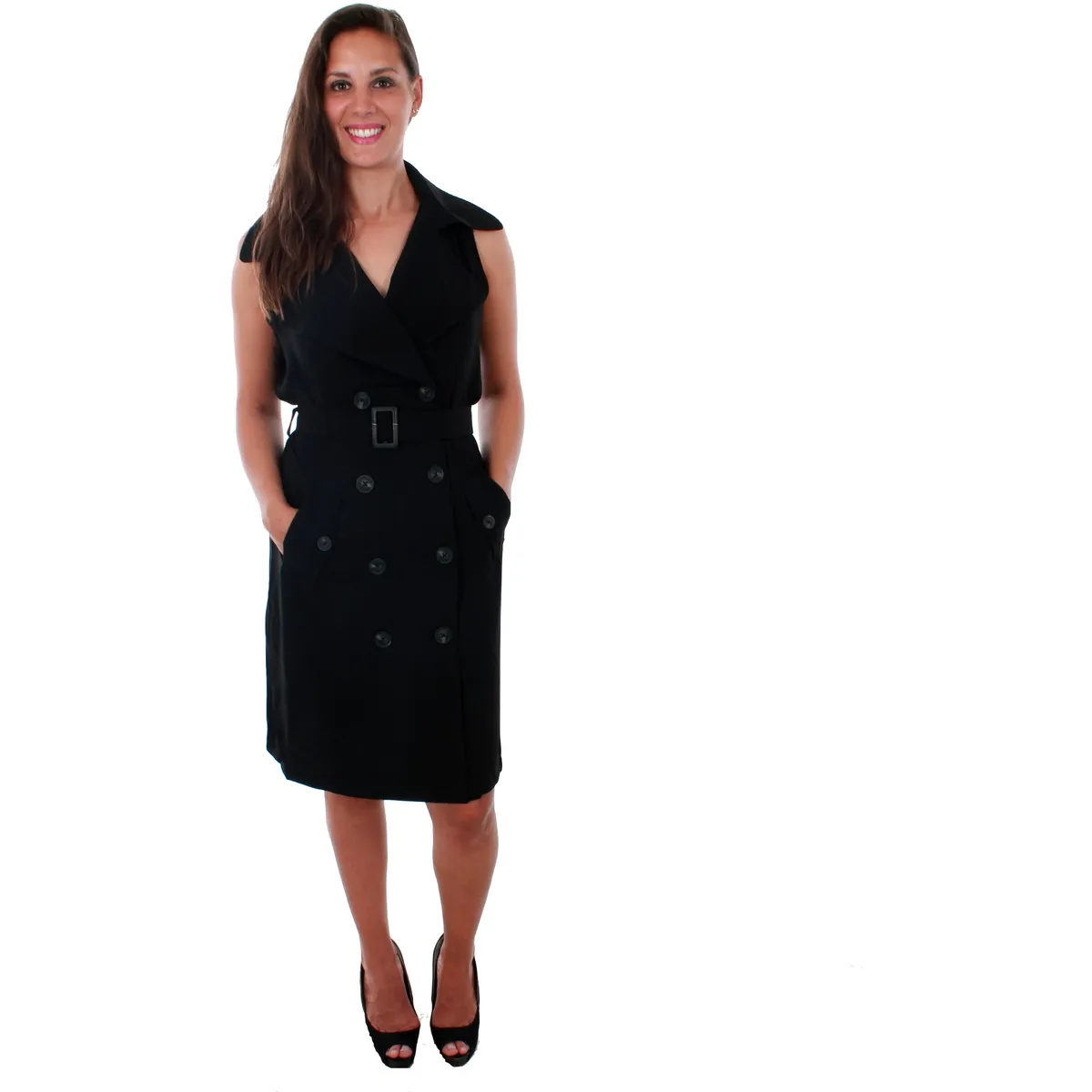 10211944 VMBELLA SL WAISTCOAT BLACK
