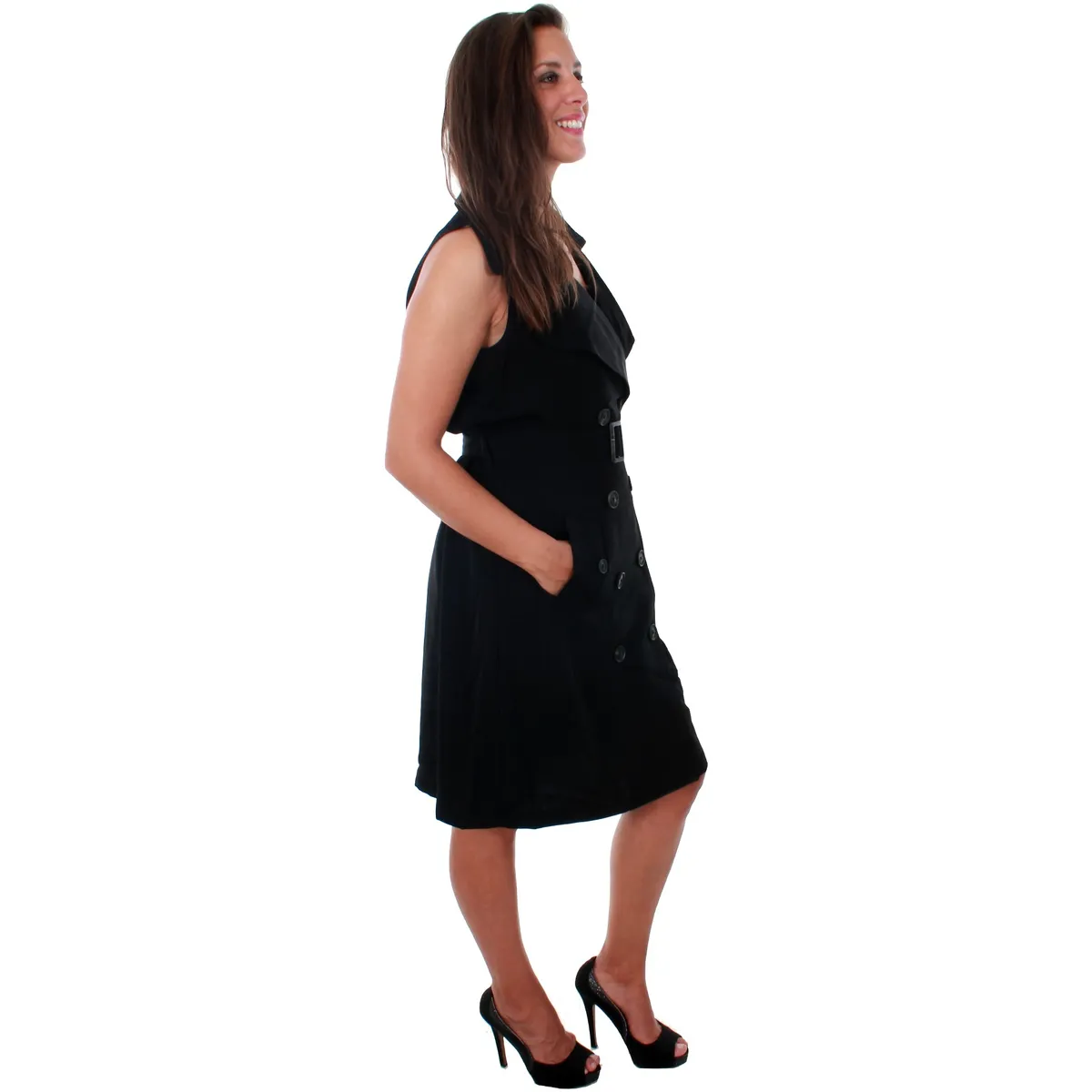 10211944 VMBELLA SL WAISTCOAT BLACK