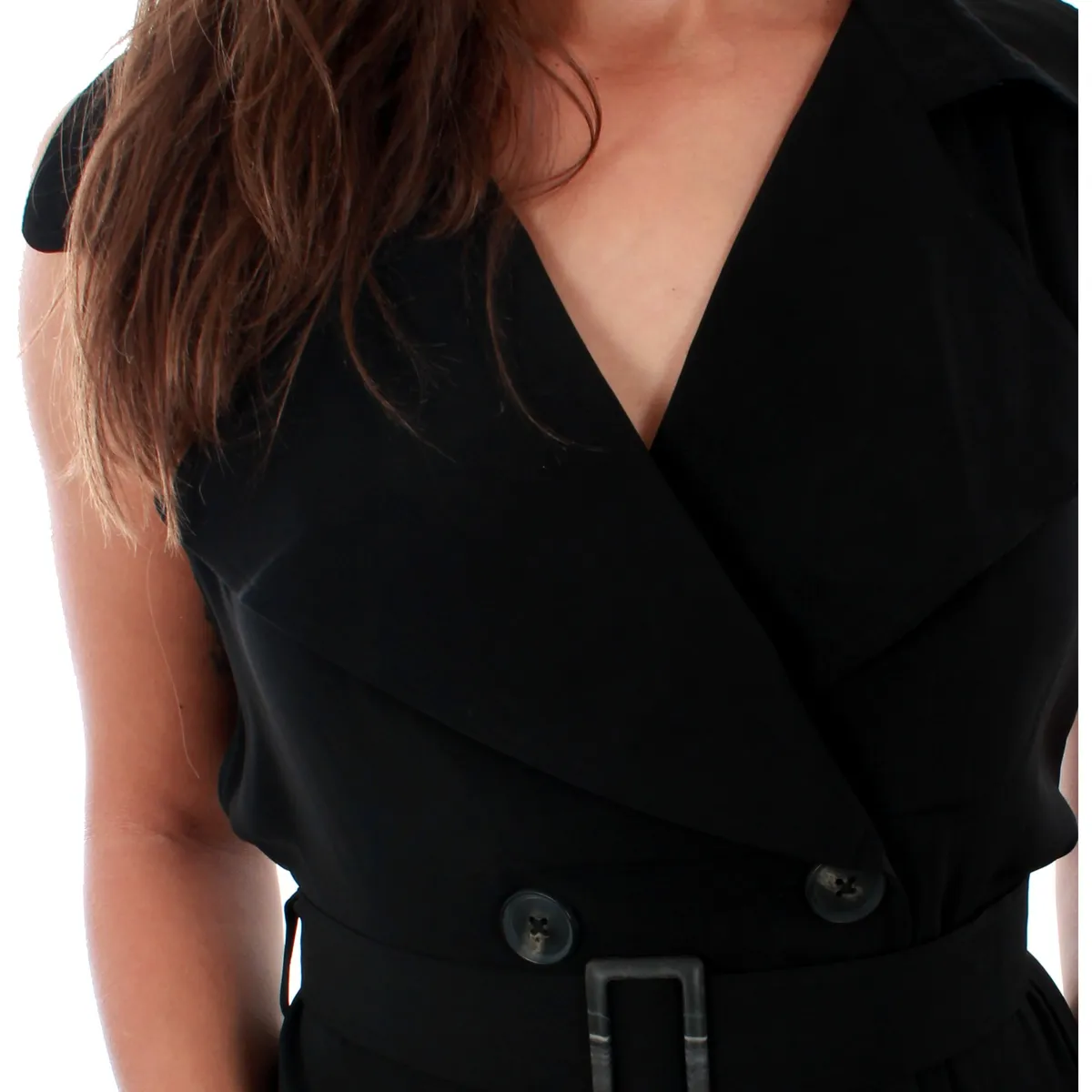 10211944 VMBELLA SL WAISTCOAT BLACK