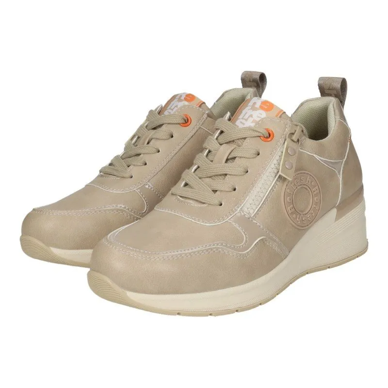 172280 Deportivos con cuña color BEIGE