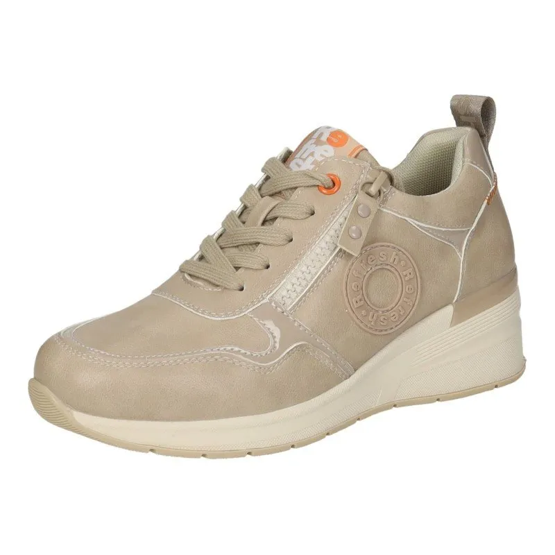 172280 Deportivos con cuña color BEIGE