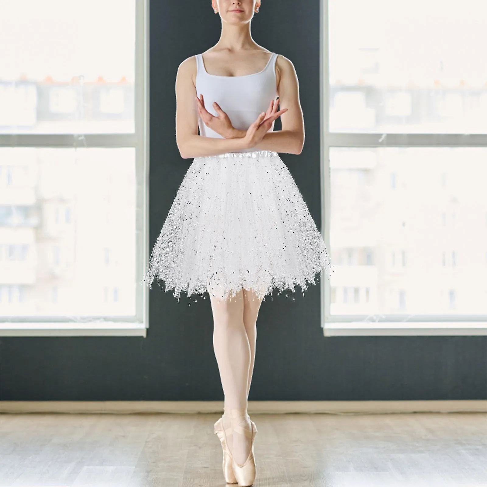 2023 NEW UPGRAGE Falda de tutú para mujer Faldas de baile de burbujas de ballet vintage de los años 50 para fiesta de cosplay