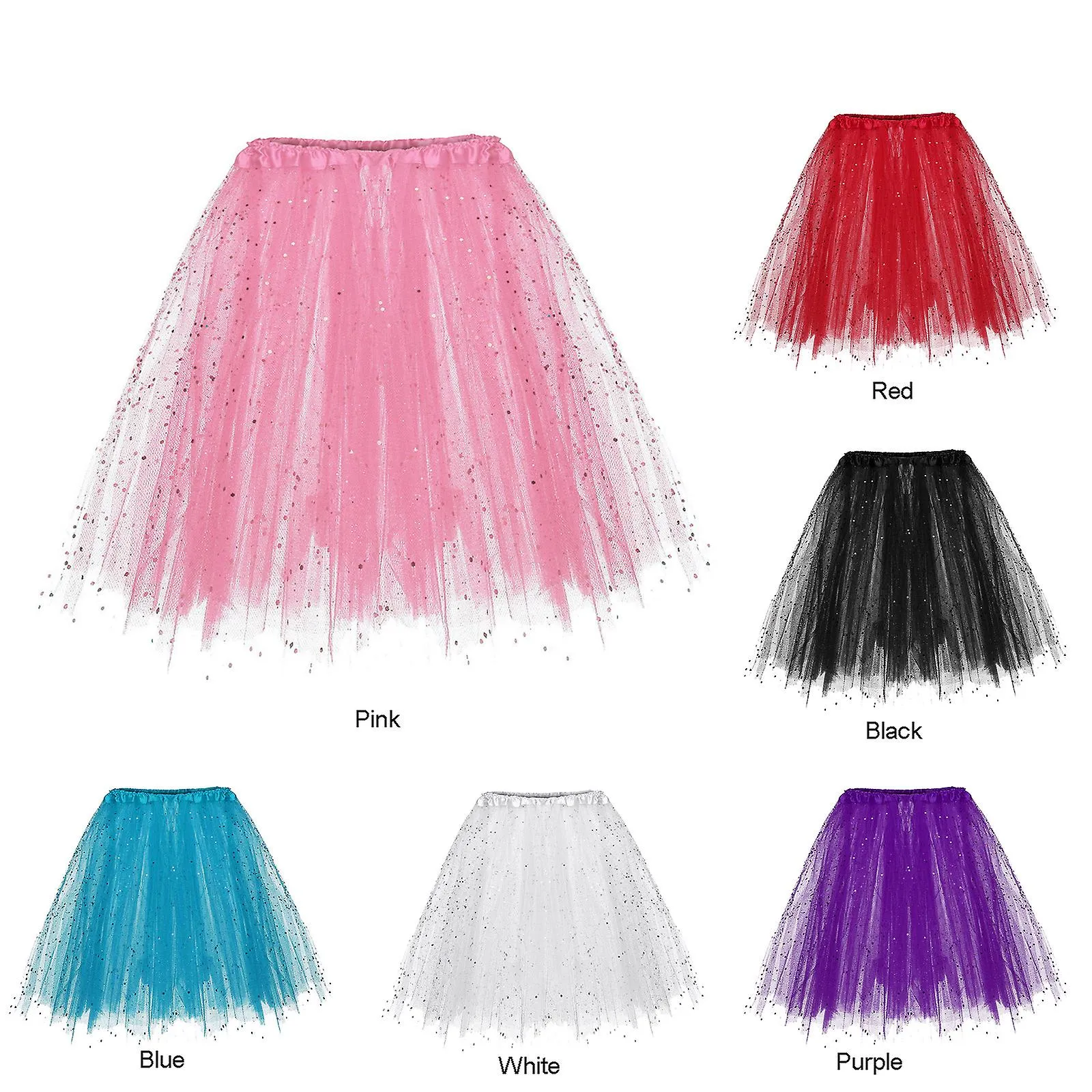 2023 NEW UPGRAGE Falda de tutú para mujer Faldas de baile de burbujas de ballet vintage de los años 50 para fiesta de cosplay