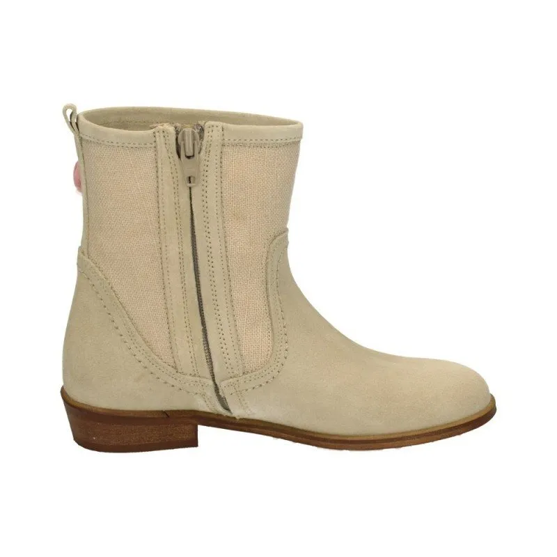 235517337 BOTIN COMUNION FLOR COLOR BEIGE