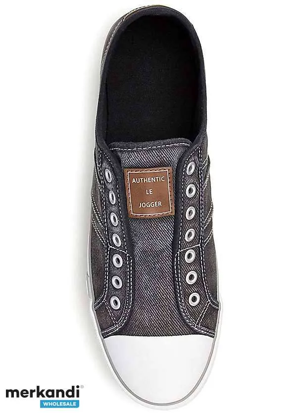 2.60 € Por par, Stock: Zapatillas de hombre, stock restante, vajilla A, cartón mixto, mujer, zapatos de marca, venta al por mayo