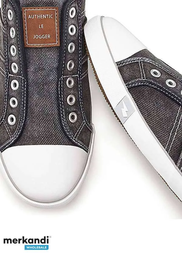 2.60 € Por par, Stock: Zapatillas de hombre, stock restante, vajilla A, cartón mixto, mujer, zapatos de marca, venta al por mayo