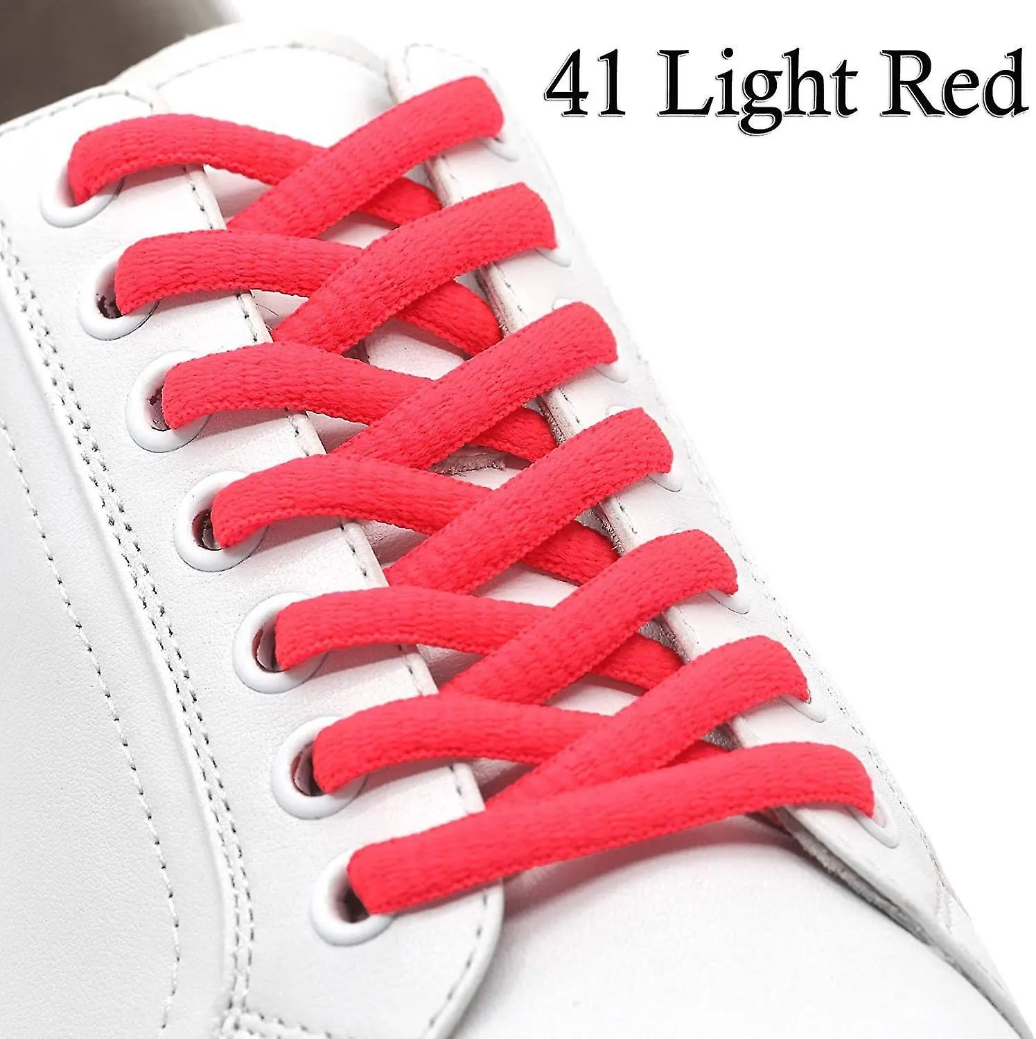 2pair Zapatos ovalados Cordones Medio redondo Deporte atlético / zapatillas de running Strings, rojo, 80cm
