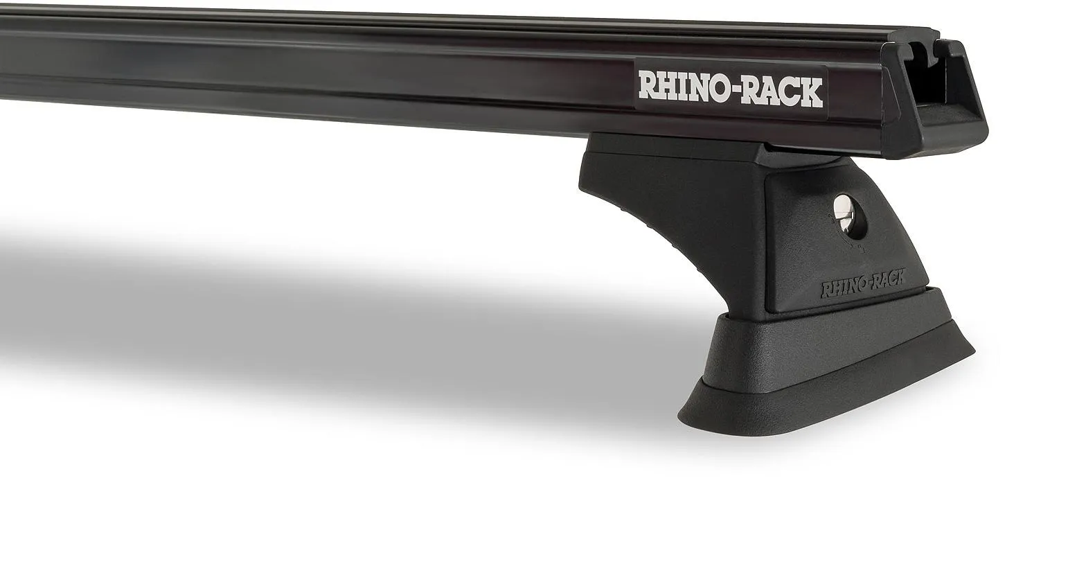 3 Barras de techo Rhino Rack Heavy Duty RCH Negras TOYOTA LandCruiser 100 Series 4WD 03/98 to 10/07