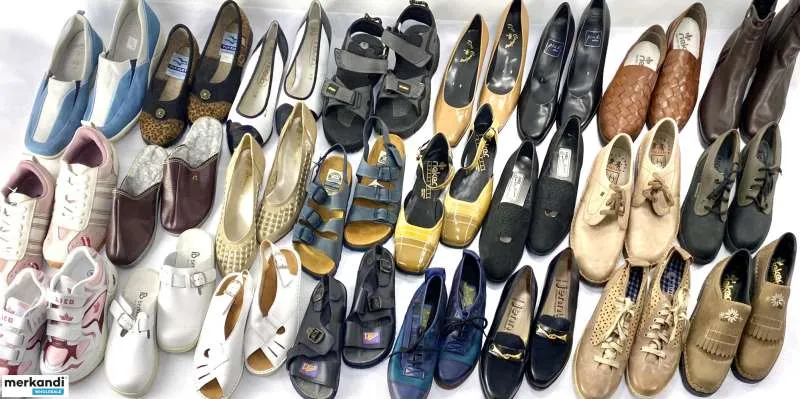 50 pares de zapatos, mix de calzado deportivo de diferentes modelos y tallas, comprar tienda online al por mayor stock restante