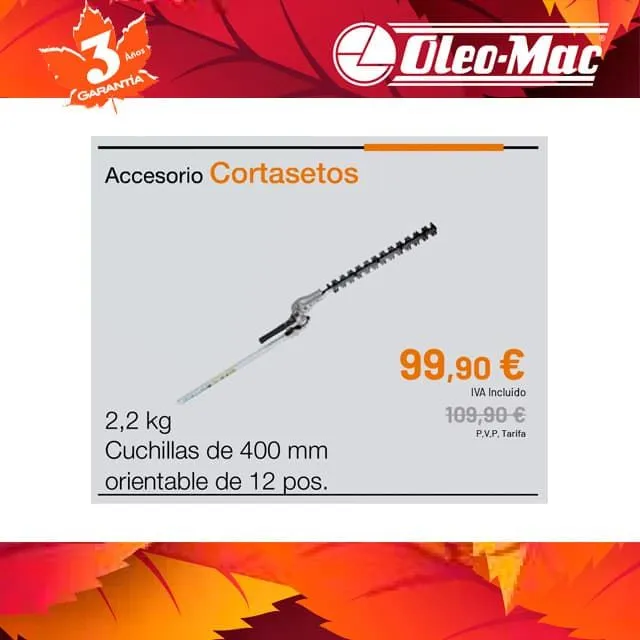 ACCESORIO CORTASETOS OLEOMAC BCH 250 DPU