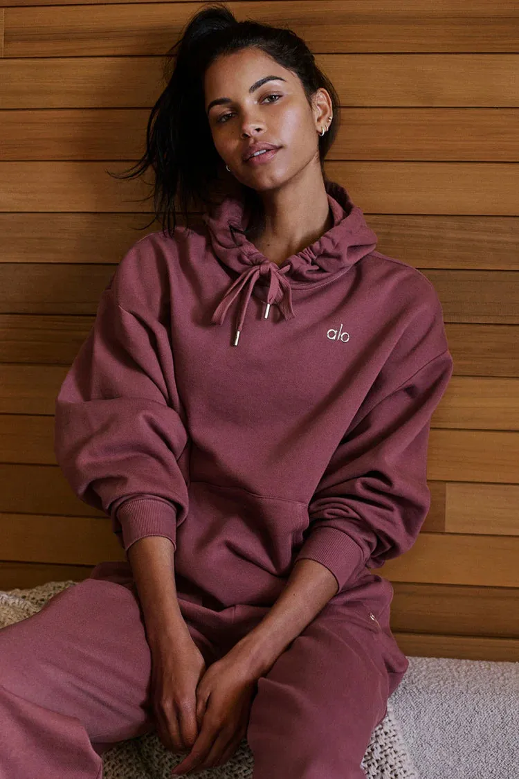 ACCOLADE HOODIE  BURGUNDY TRUFFLE