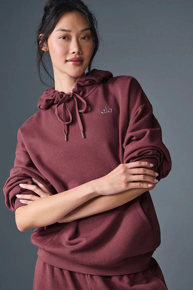 ACCOLADE HOODIE  BURGUNDY TRUFFLE