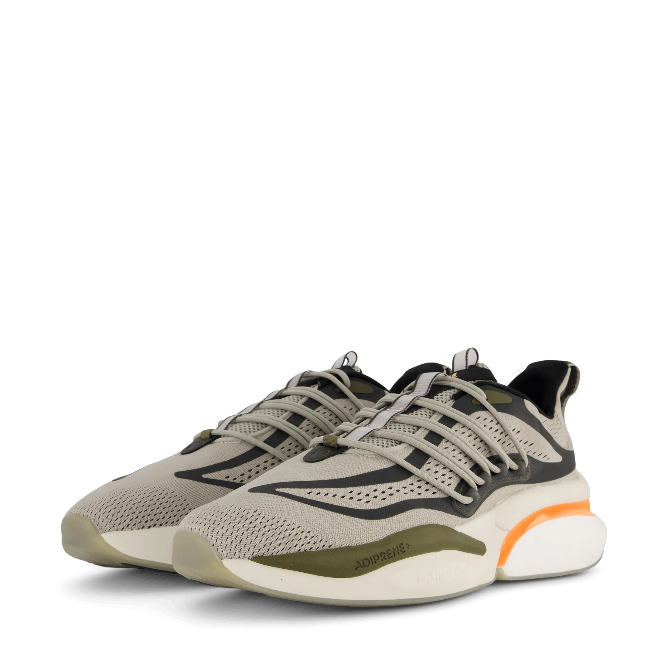 Adidas Alphaboost V1 Shoes Metal Grey / Screaming Orange / Olive Strata