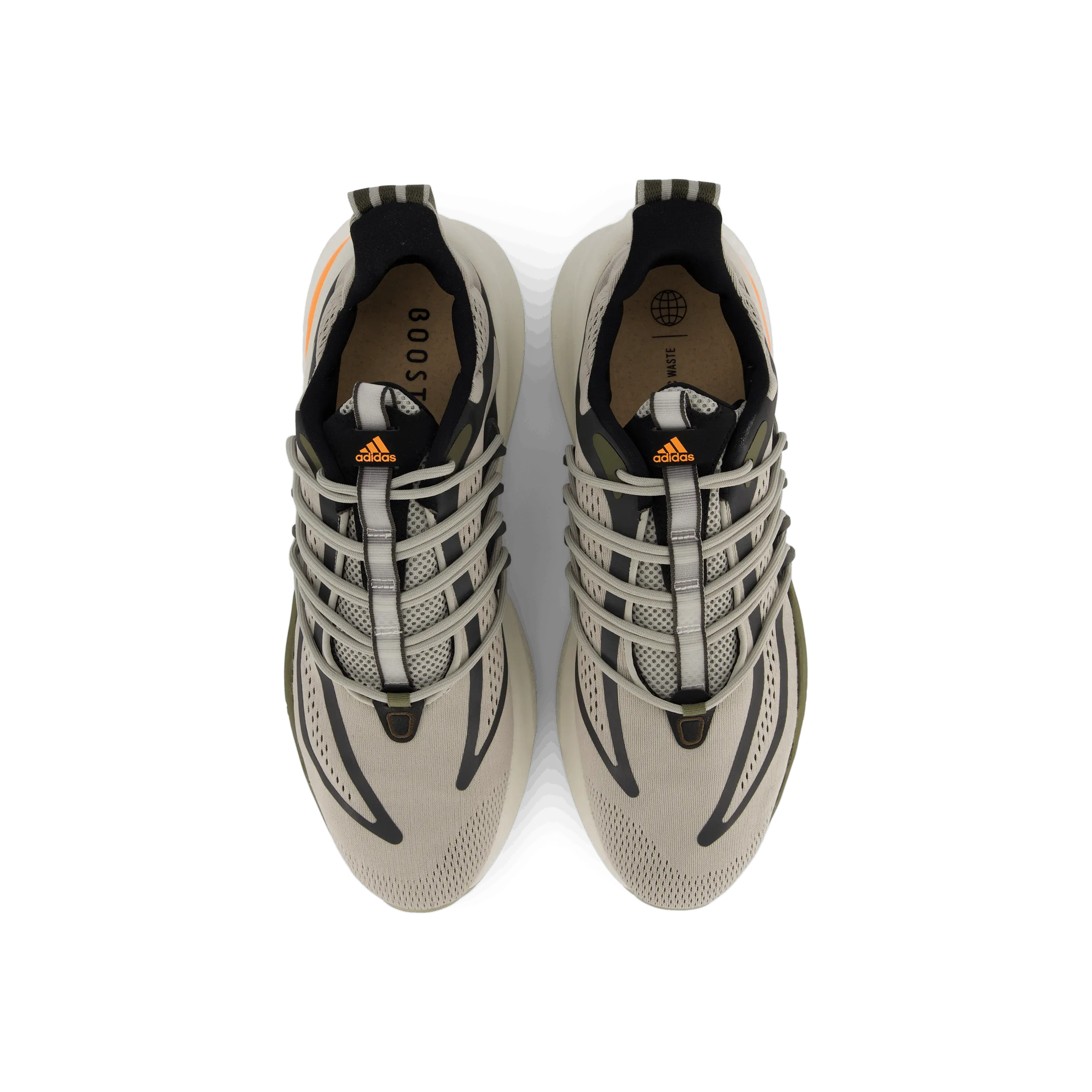 Adidas Alphaboost V1 Shoes Metal Grey / Screaming Orange / Olive Strata