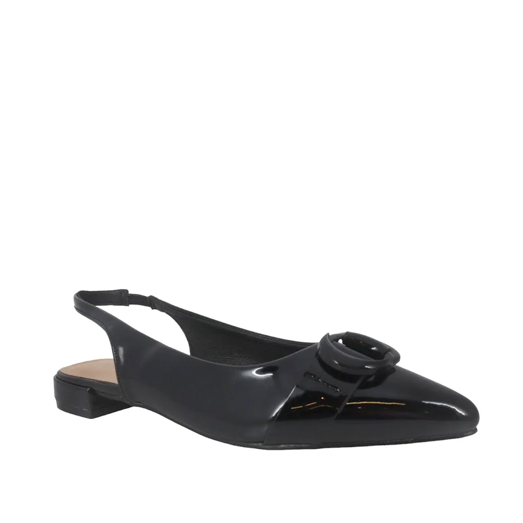 ADOC Flats Slingback Anneli color negro para mujer