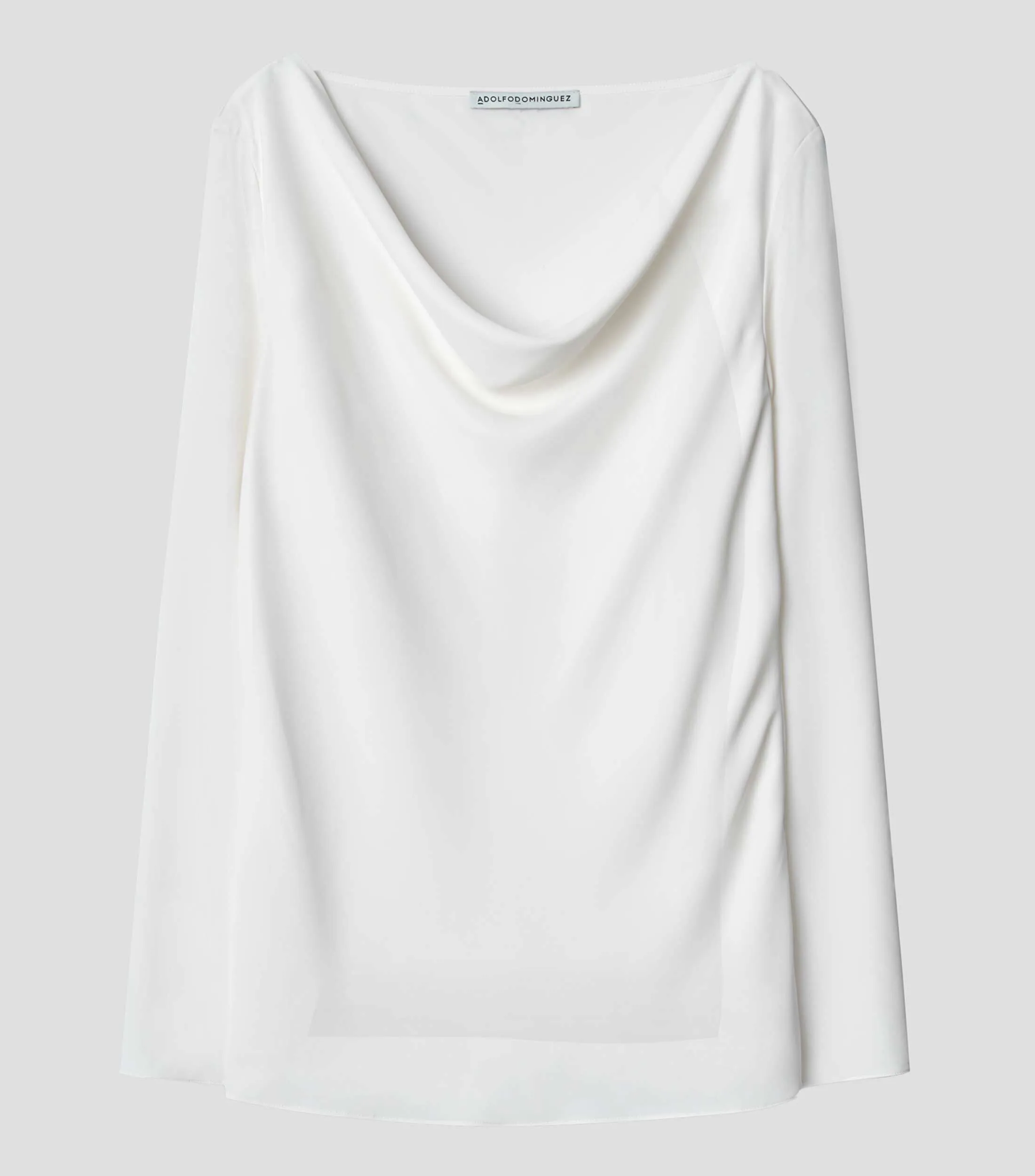 Adolfo Dominguez Blusa lisa manga larga Mujer