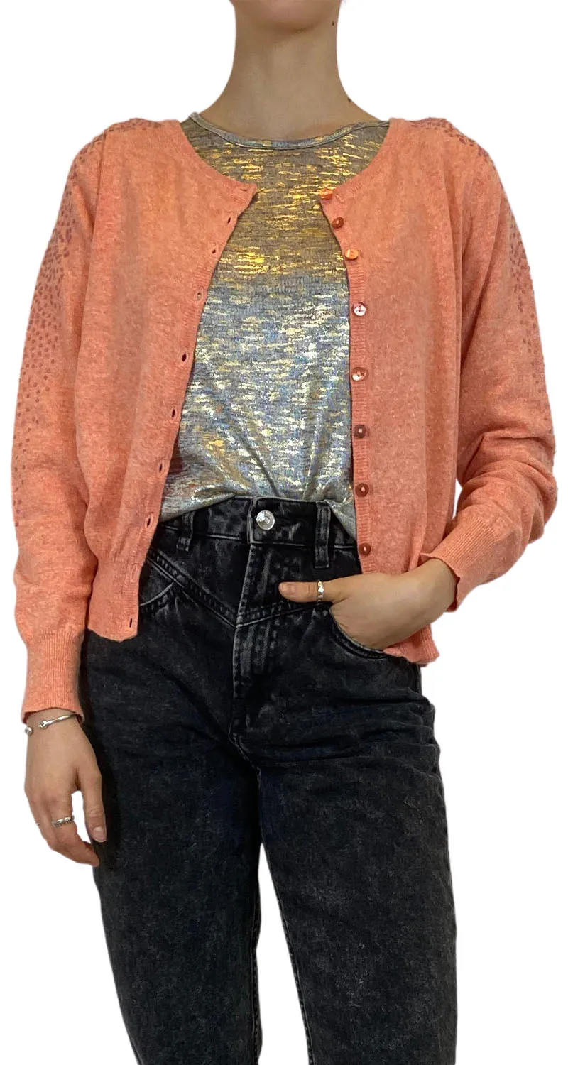 ADOLFO DOMÍNGUEZ Sweater Abierto Naranjo