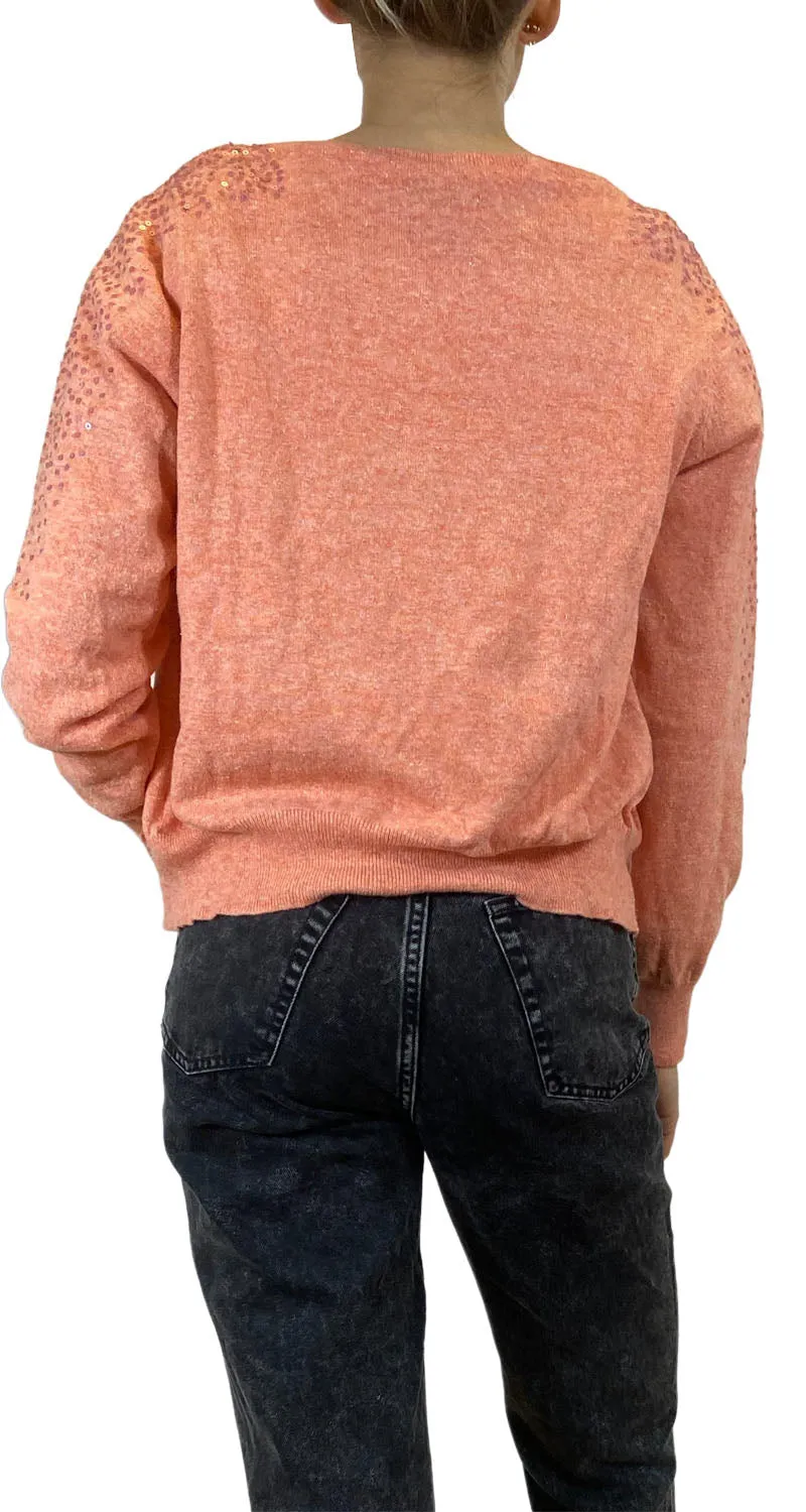 ADOLFO DOMÍNGUEZ Sweater Abierto Naranjo