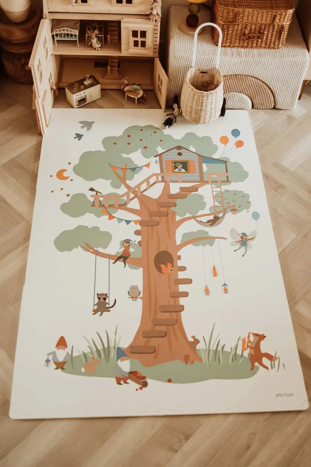 Alfombra de juegos puzzle Treehouse · Play & Go
