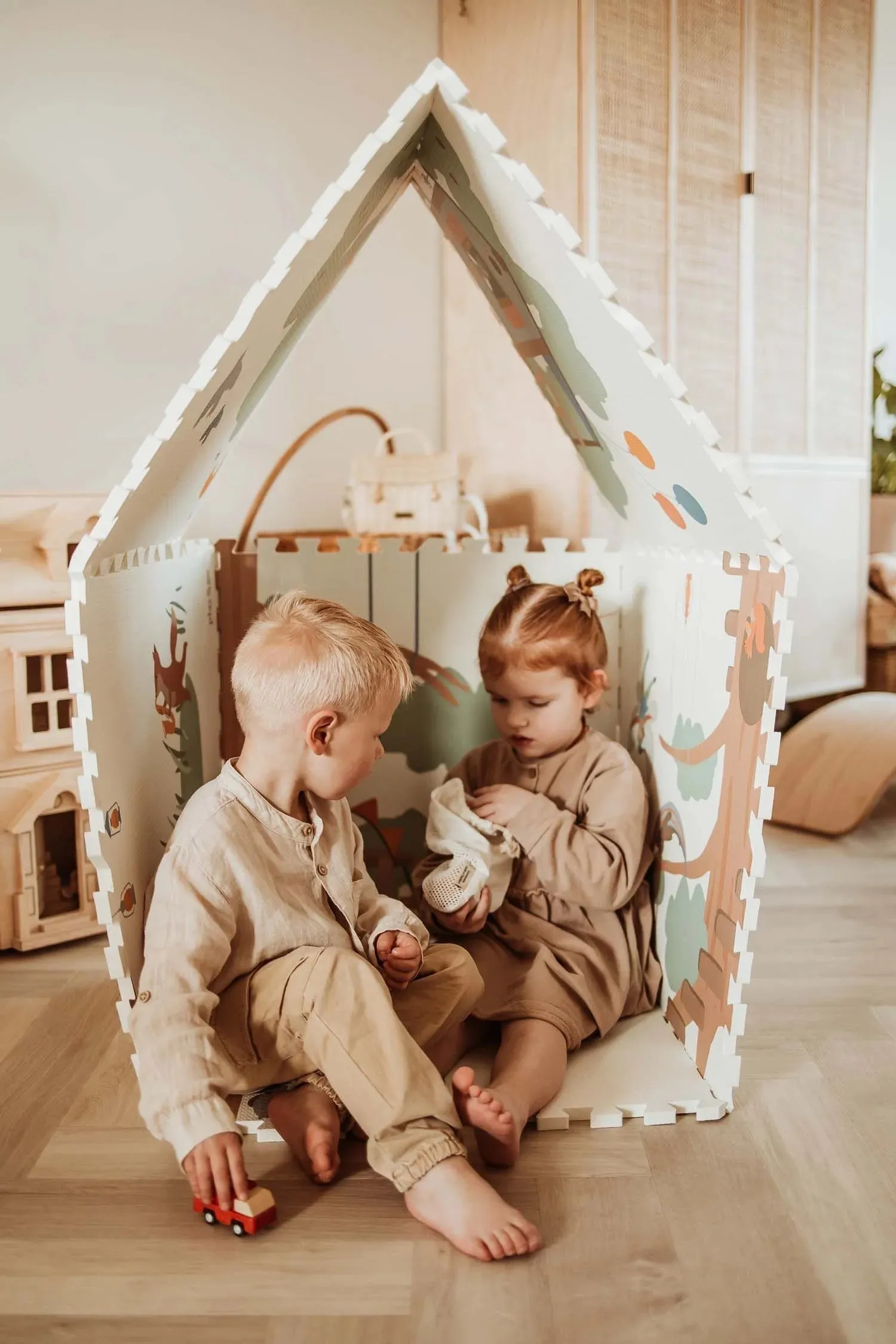 Alfombra de juegos puzzle Treehouse · Play & Go