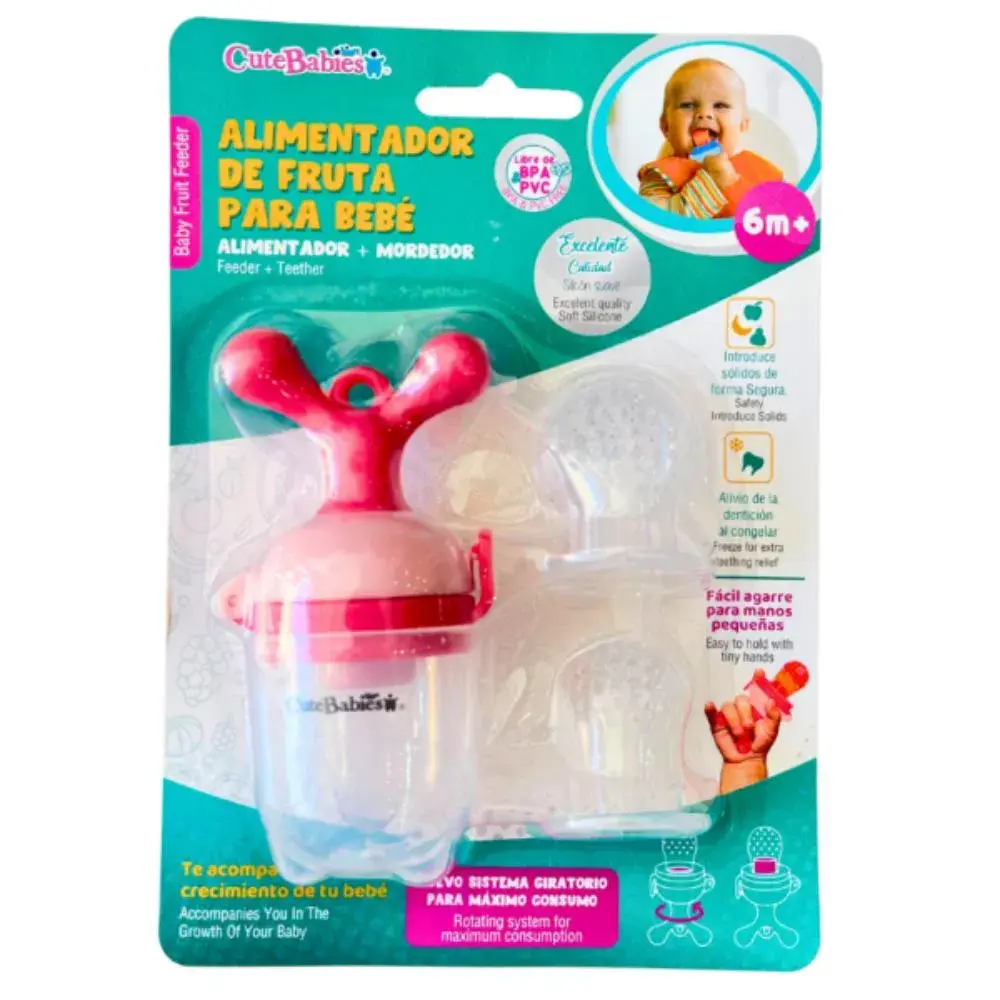 Alimentador de frutas para bebé 2 en 1