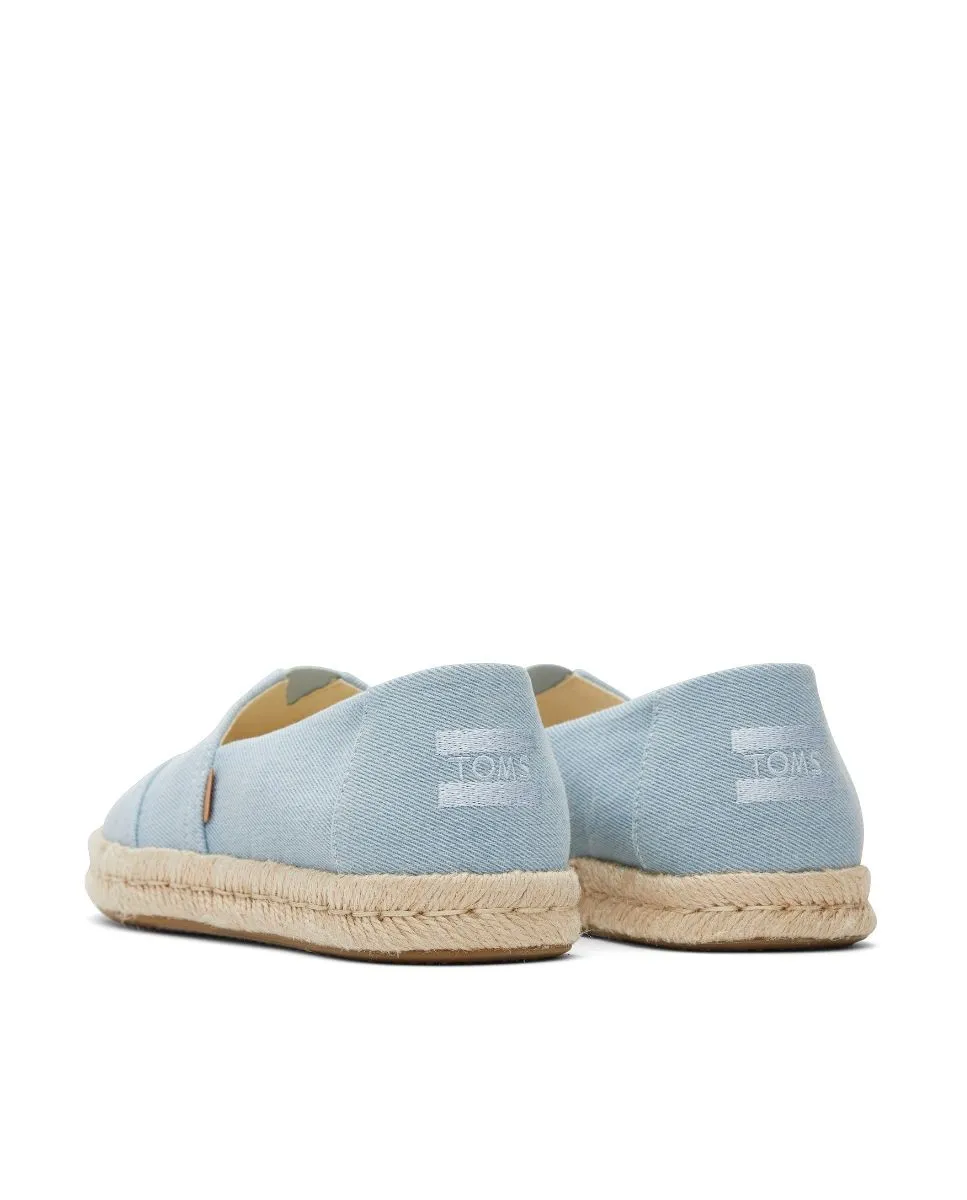 Alpargatas de mujer yute 2.0 azul pastel