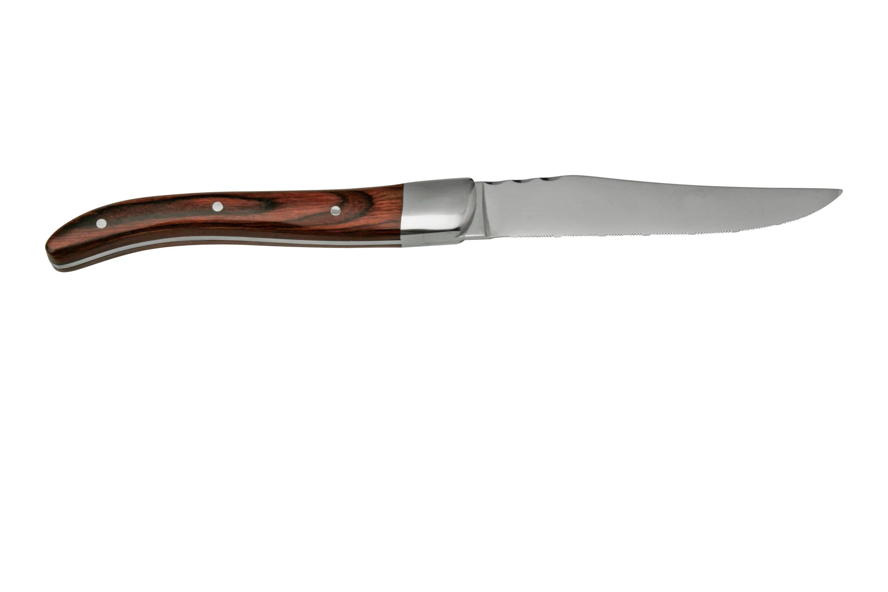 Amefa Royal Steak Brown 2520, cubertería de 4 piezas en estuche de madera