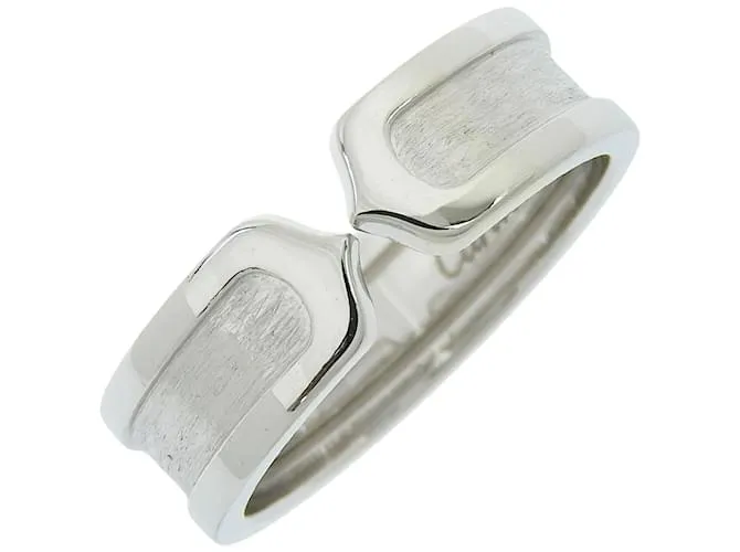 Anillo de banda de oro blanco Cartier C2 