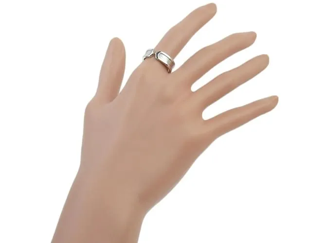 Anillo de banda de oro blanco Cartier C2 