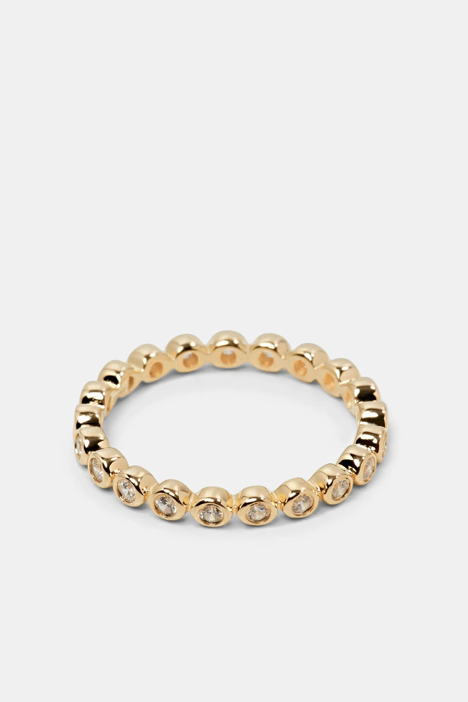 Anillo de plata de ley con circonita