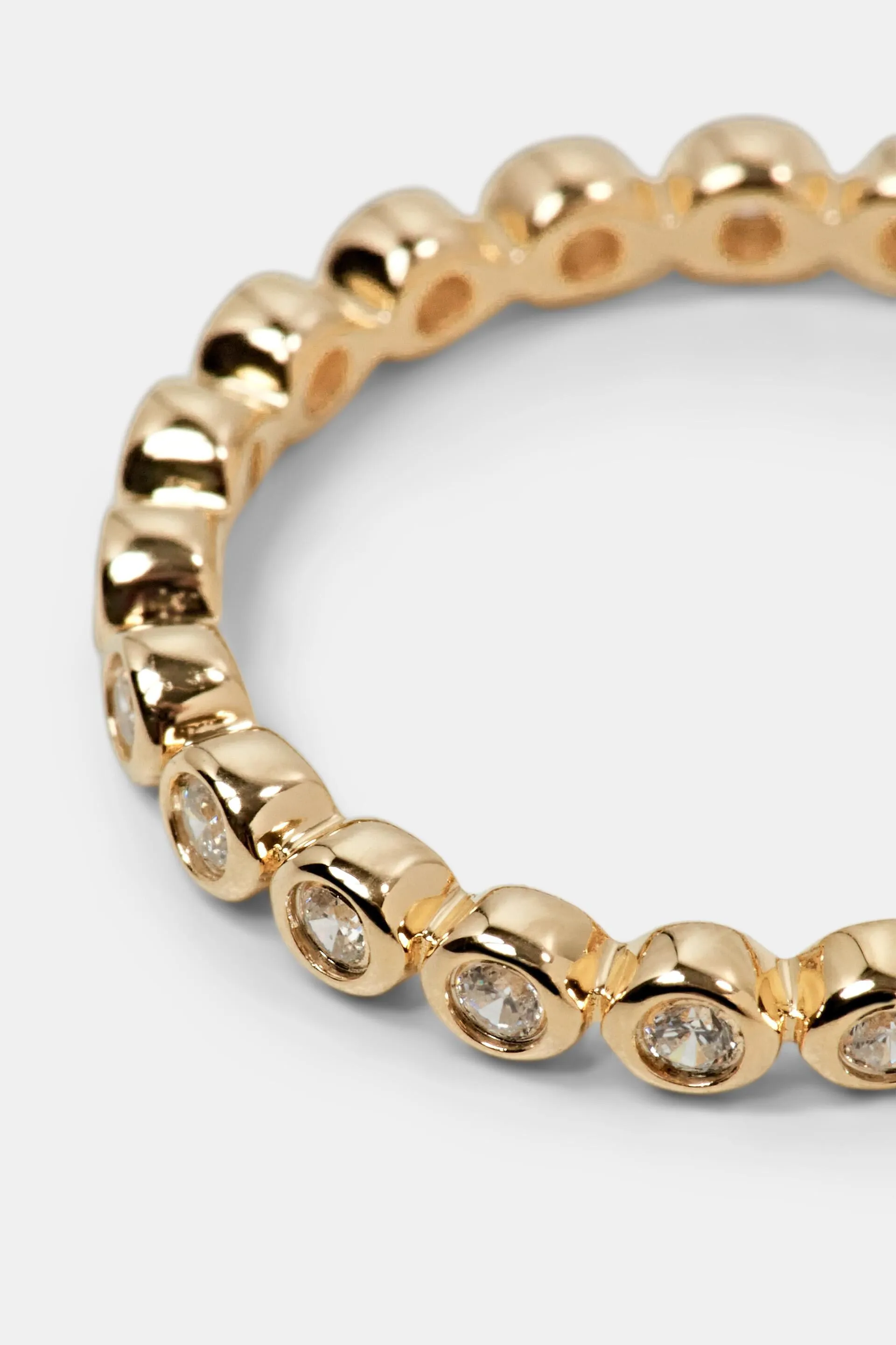 Anillo de plata de ley con circonita