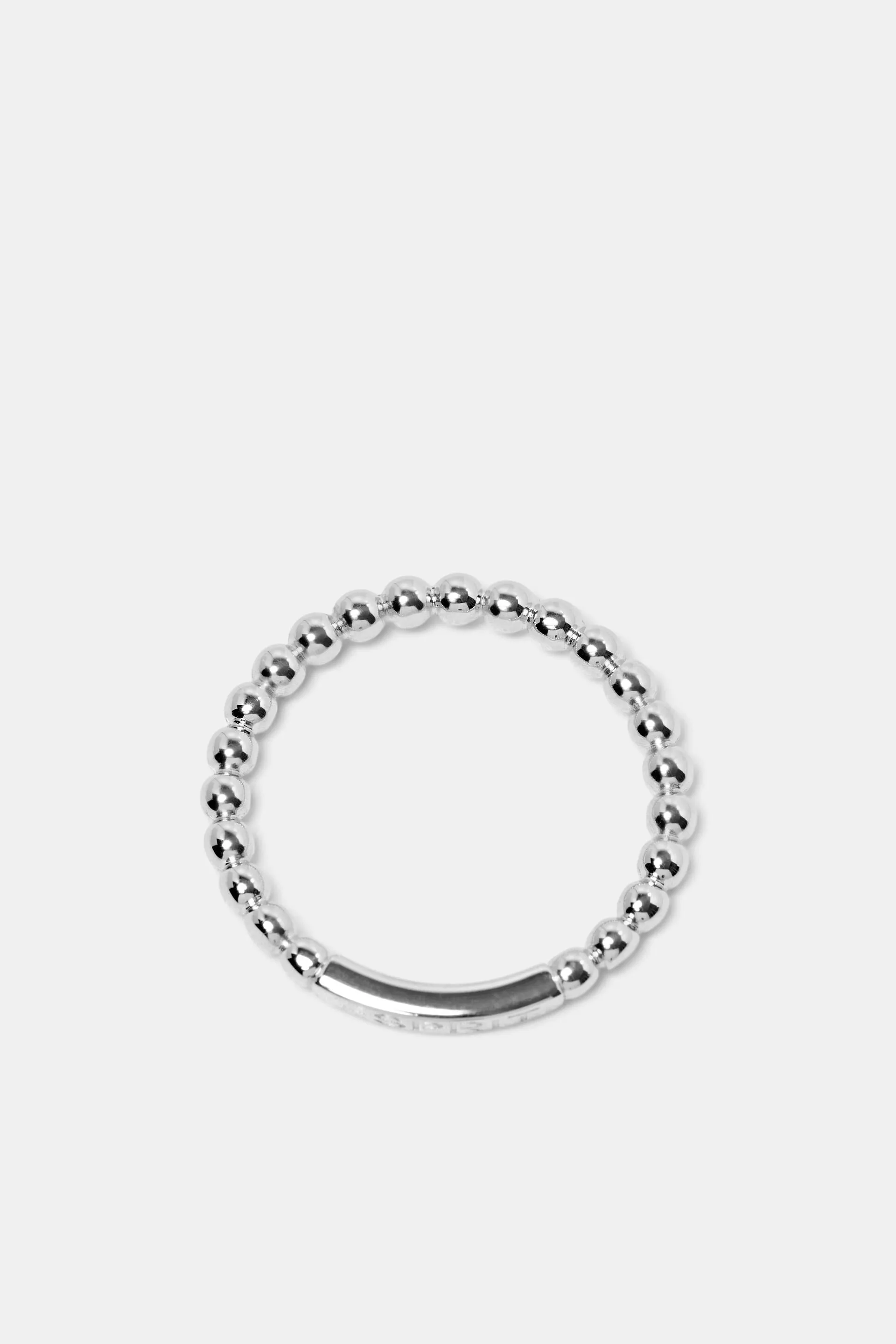 Anillo de plata de ley con diseño de burbuja