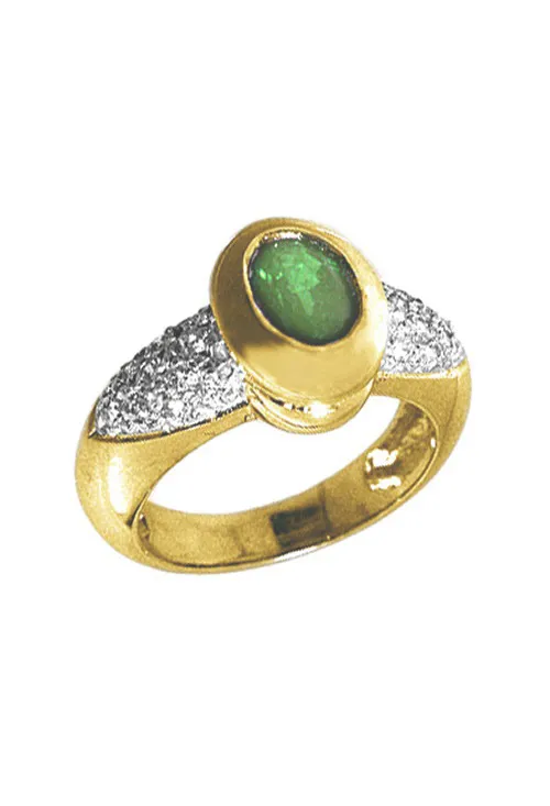 ANILLO ORO AMARILLO 18K CON ESMERALDA 014_49000ES