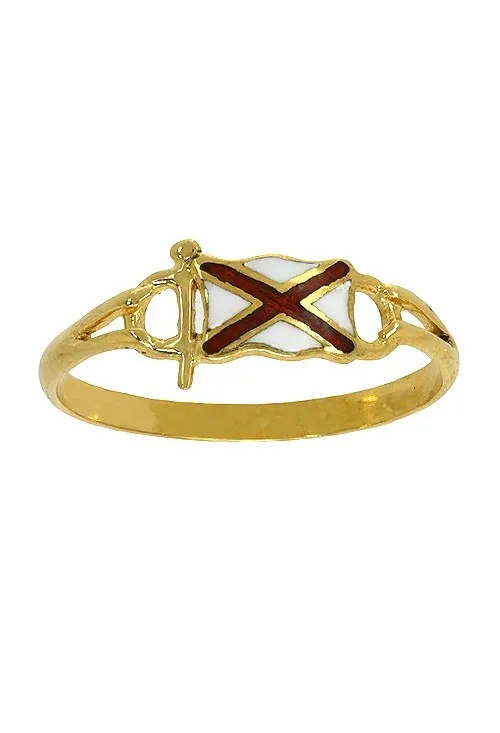 ANILLO ORO INICIAL MARINERA V 124_2000BV
