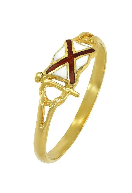 ANILLO ORO INICIAL MARINERA V 124_2000BV