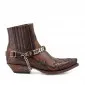 Arnés Sendra modelo 48 en color marrón con piezas en plateado