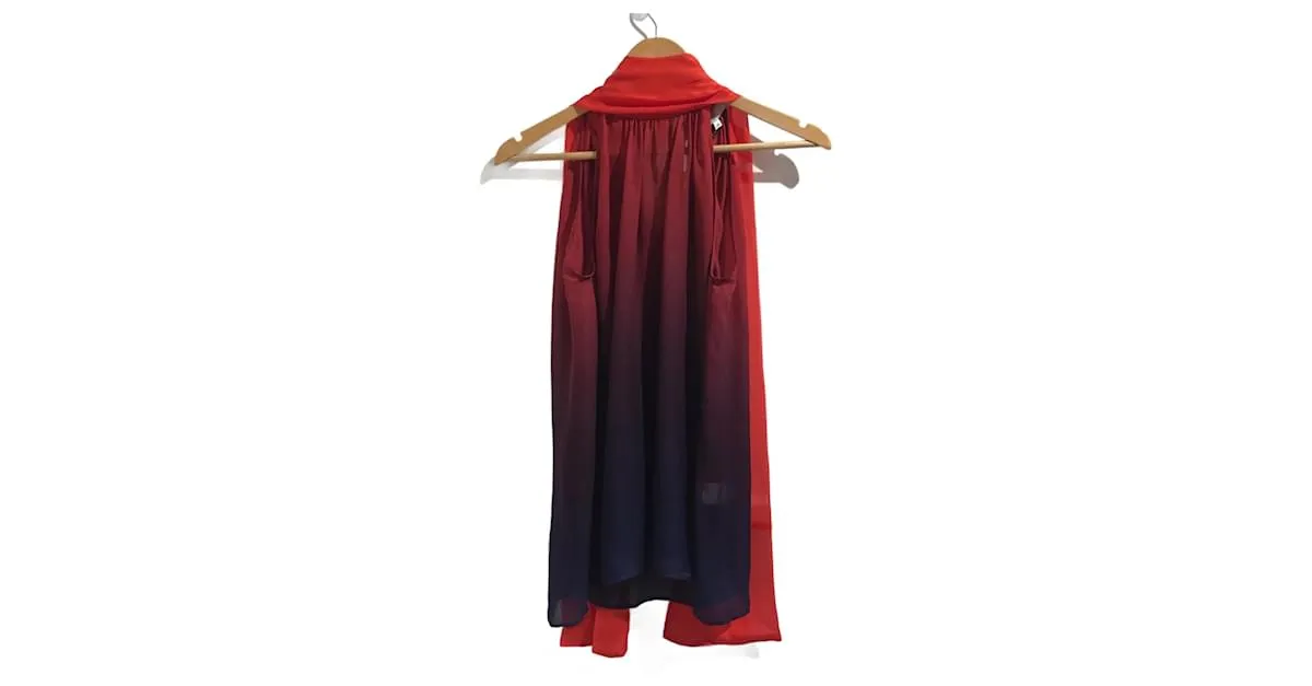 Autre Marque Camiseta OUD PARIS.Seda XS Internacional Roja 
