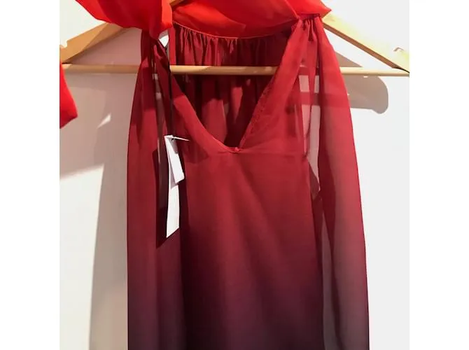 Autre Marque Camiseta OUD PARIS.Seda XS Internacional Roja 