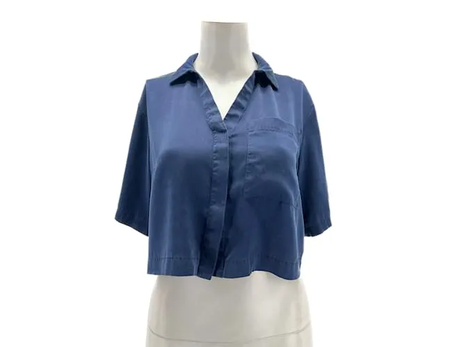 Autre Marque LUNYA Tops T.Seda XS Internacional Azul marino 