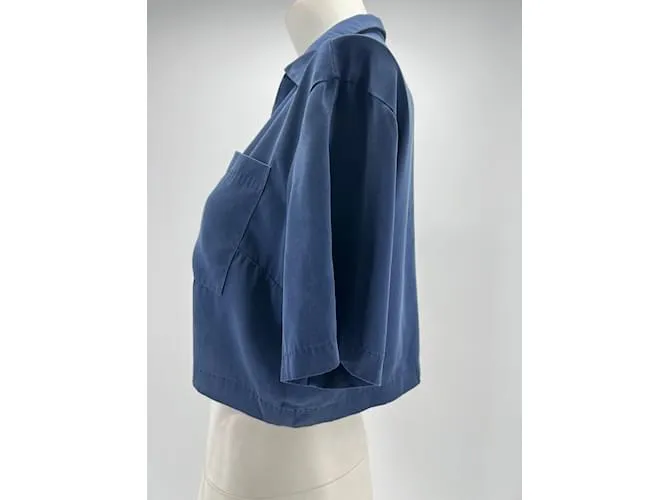 Autre Marque LUNYA Tops T.Seda XS Internacional Azul marino 