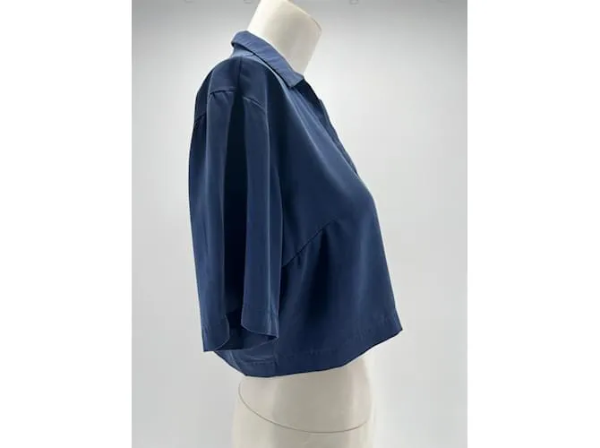 Autre Marque LUNYA Tops T.Seda XS Internacional Azul marino 
