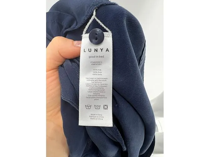 Autre Marque LUNYA Tops T.Seda XS Internacional Azul marino 