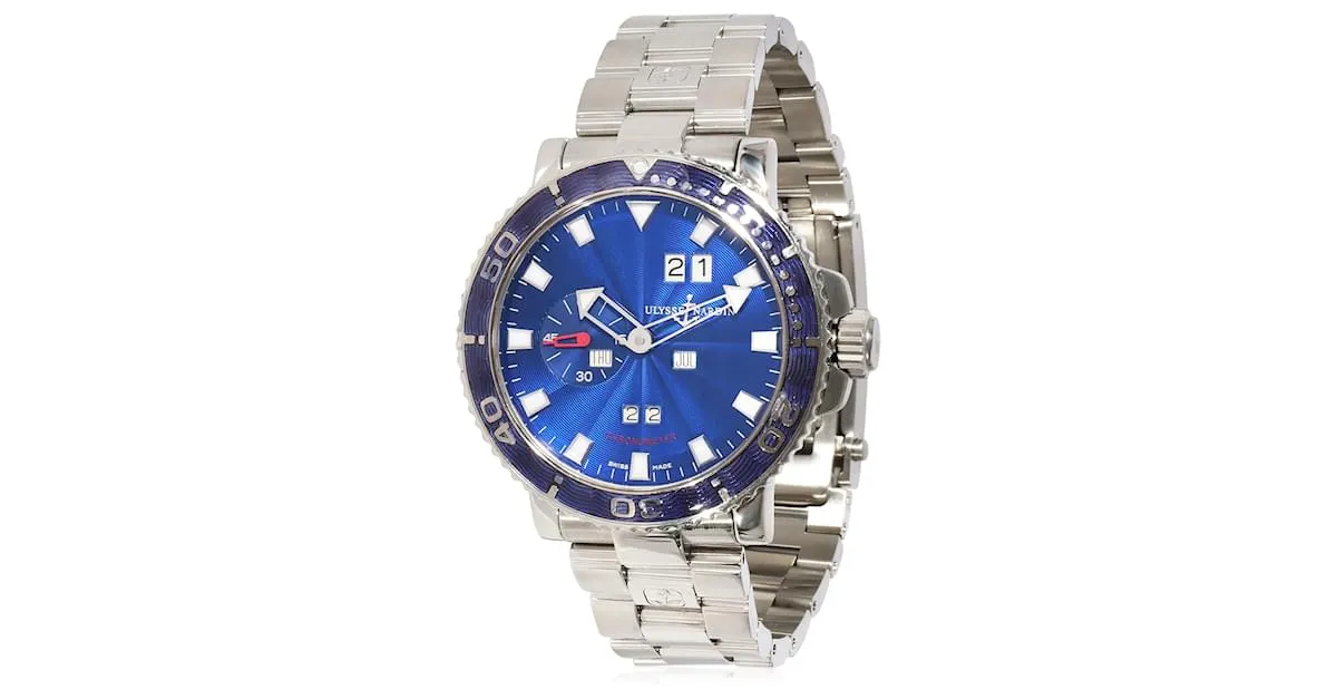 AUTRE MARQUE RELOJ PARA HOMBRE ULYSSE NARDIN MARINE AQUA PERPETUAL 33377 EN ACERO INOXIDABLE PLATA METáLICO 