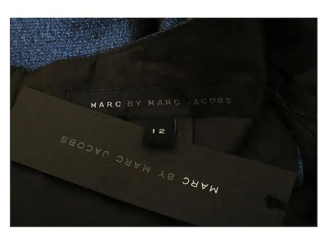 Autre Marque Vestido azul marino con purpurina de diseñador contemporáneo 