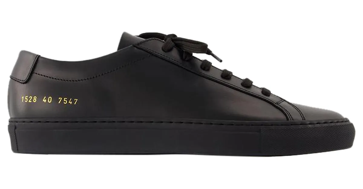 AUTRE MARQUE ZAPATILLAS BAJAS ORIGINALES ACHILLES  COMMON PROJECTS  CUERO  NEGRO 