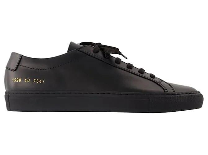 AUTRE MARQUE ZAPATILLAS BAJAS ORIGINALES ACHILLES  COMMON PROJECTS  CUERO  NEGRO 