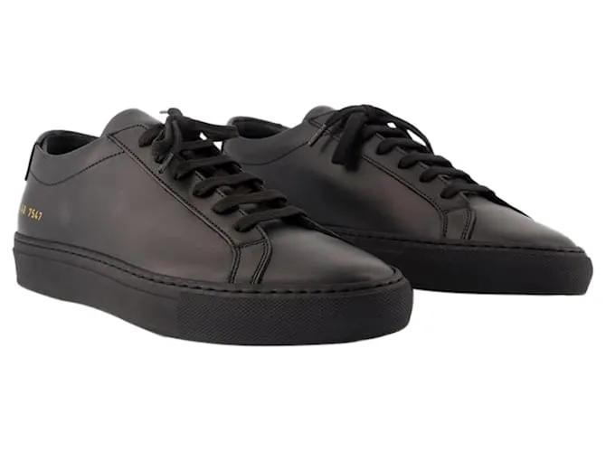 AUTRE MARQUE ZAPATILLAS BAJAS ORIGINALES ACHILLES  COMMON PROJECTS  CUERO  NEGRO 