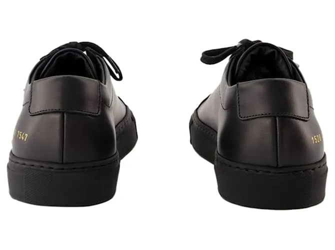 AUTRE MARQUE ZAPATILLAS BAJAS ORIGINALES ACHILLES  COMMON PROJECTS  CUERO  NEGRO 