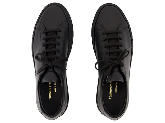 AUTRE MARQUE ZAPATILLAS BAJAS ORIGINALES ACHILLES  COMMON PROJECTS  CUERO  NEGRO 